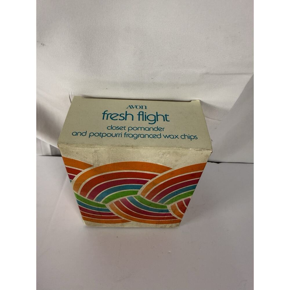 Avon Fresh Flight Closet Pomander Blue Bird Made In Italy Vtg New Original Box